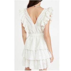 Anthropologie Love the Label Ecru Eyelet dress